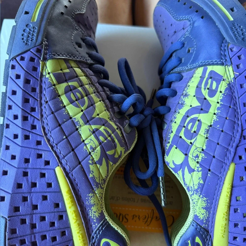 Teva Purple and Lime Athletic Lace-Up Shoes